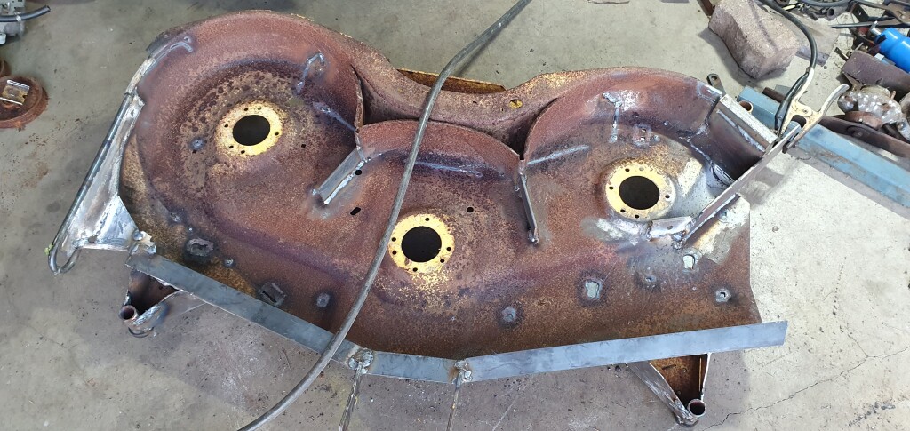 cutting deck modified to cut tall grass