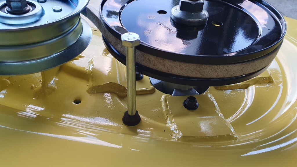 cutting deck flange repair, finished